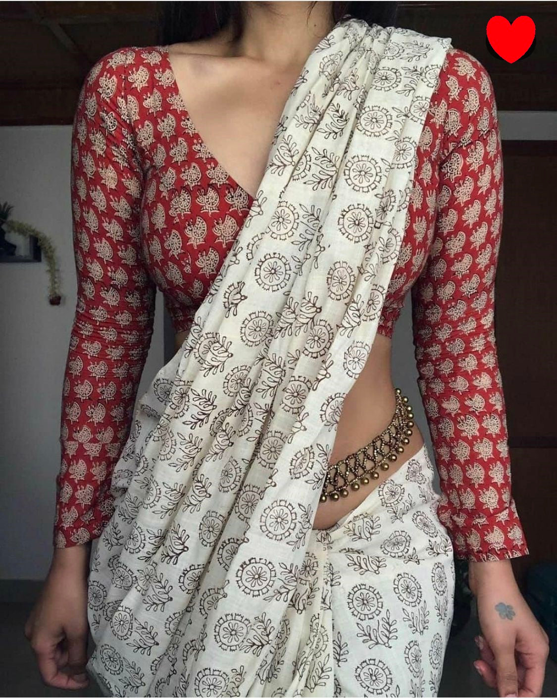 Chanderi Cotton Printed Design Saree