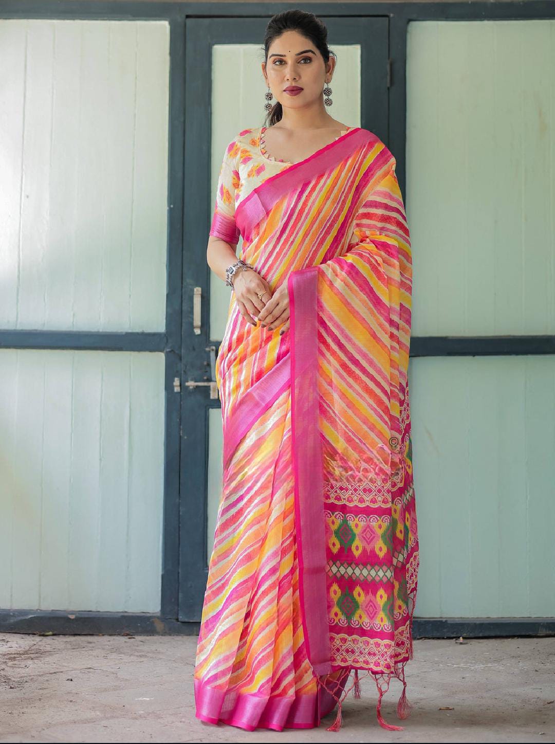 Rang de - Linen Saree