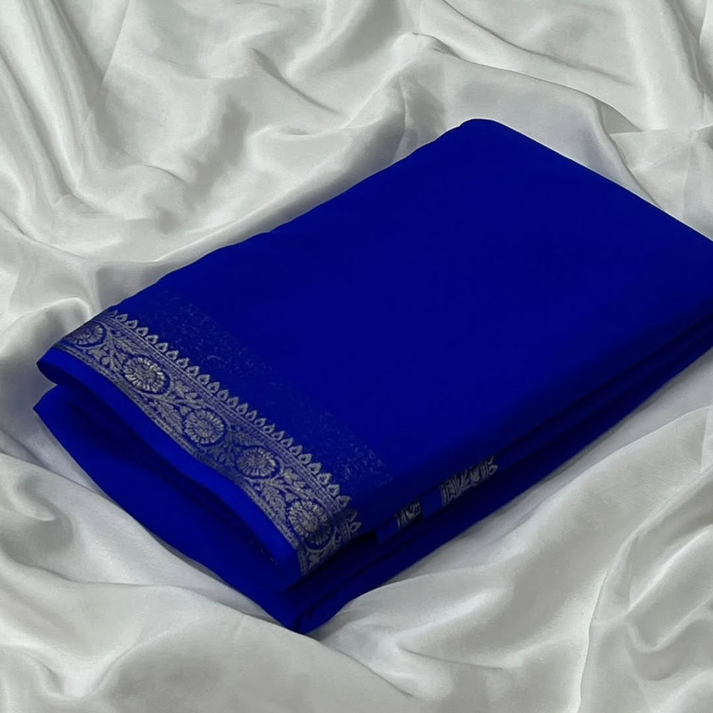 Semi Mysore Silk Sari