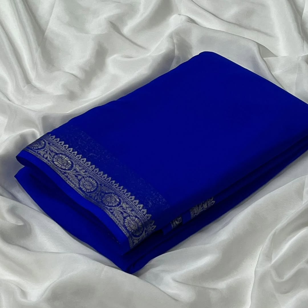 Semi Mysore Silk Sari