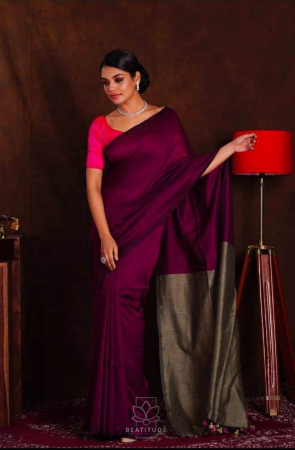 Copper Brown Handloom Khadi Cotton